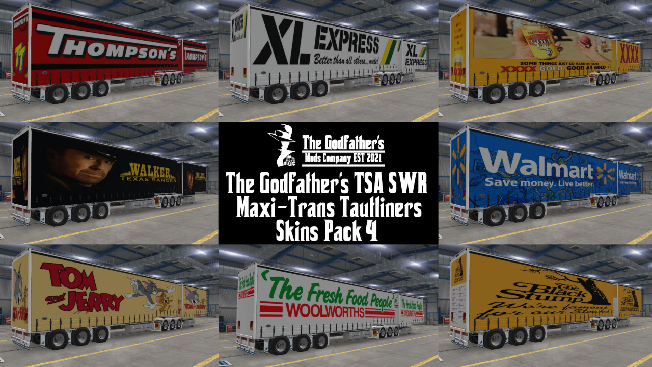 The Godfather's TSA SWR Maxi-Trans Tautliners Skins Pack 4